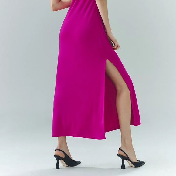 Anthropologie Ruched Scoop-Neck Midi Dress - Picture 12 of 15